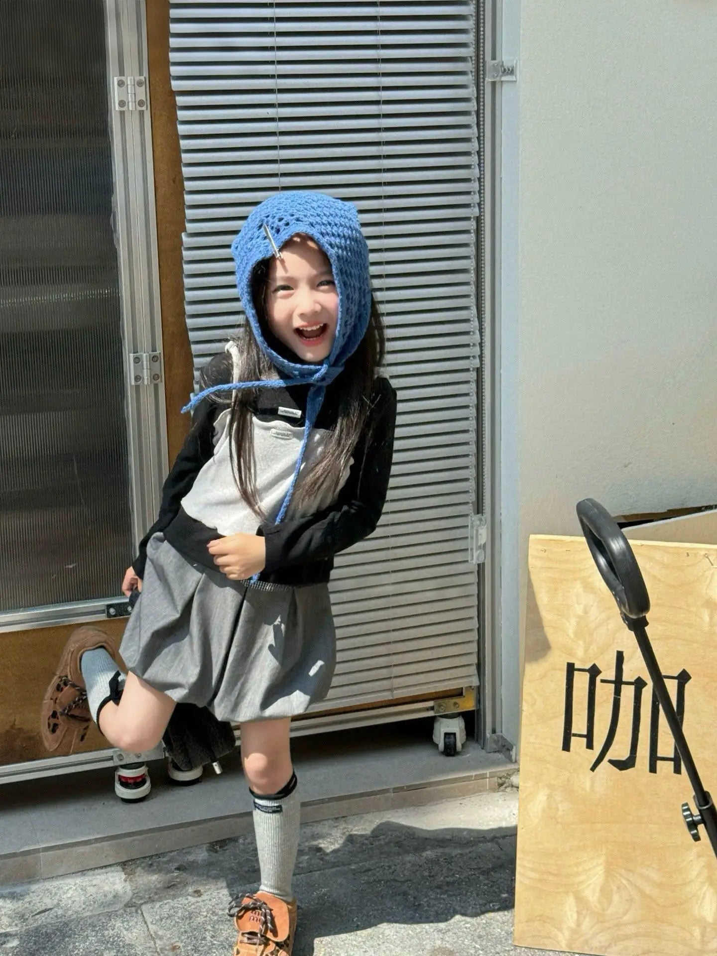 Girls Suit 2025 Autumn New Children's Clothing Girls Baby Fashion Fake Two Bottom Shirt Skirt Two Sets of Casual Simple Match