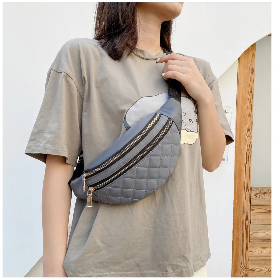 Waist Bag Women Fanny Pack Chest Shoulder Belt Bag Fashion Packs Party Crossbody Lady Travel Phone Pouch Lady Purse Bum Bags