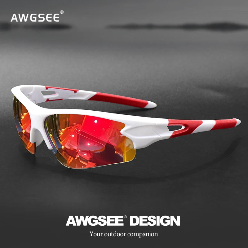 Sports Sunglasses for Men & Women – Semi-Rimless UV400 Protection for Baseball, Running, Fishing, Golf & Driving