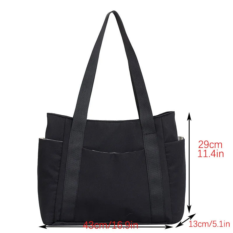 2024 New Handbags Casual Shopping Bags for Women Soft Canvas Big Capacity Tote Bag Messenger Big Mummy Shoulder Bag Ladies