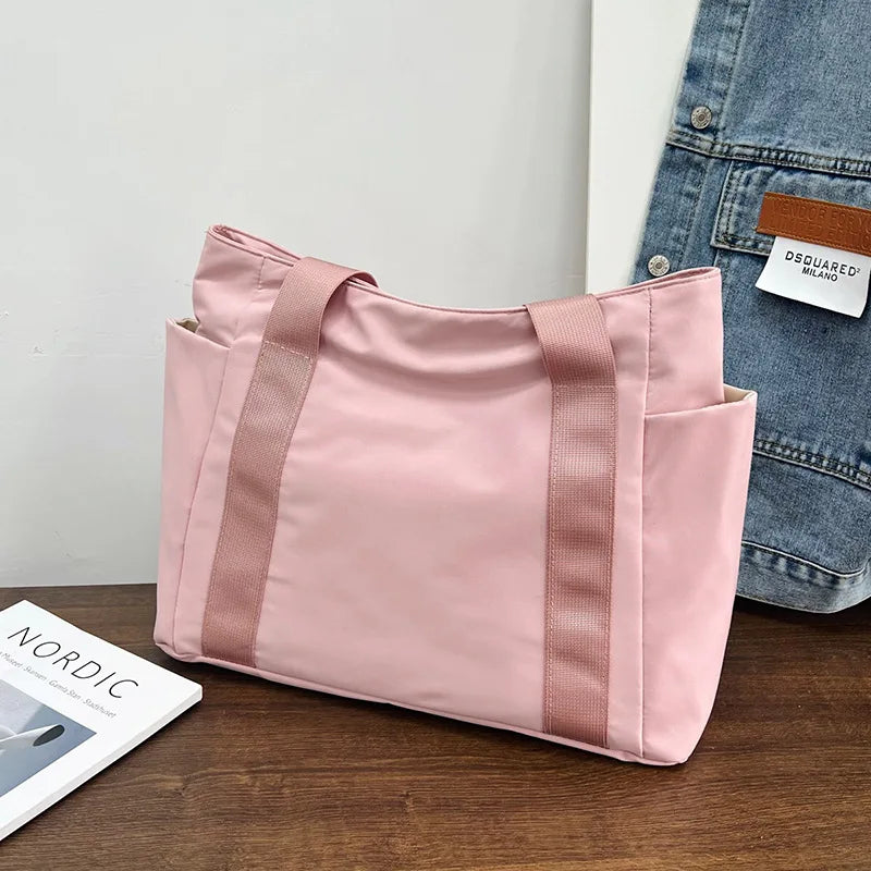 2024 New Handbags Casual Shopping Bags for Women Soft Canvas Big Capacity Tote Bag Messenger Big Mummy Shoulder Bag Ladies