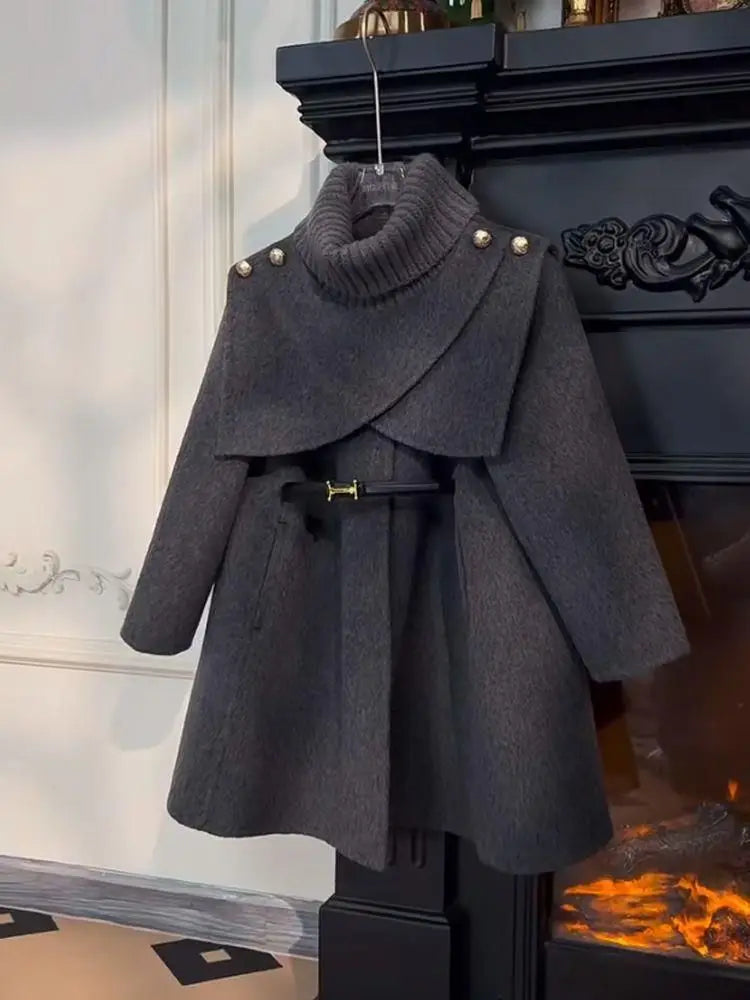 Girls Woolen Coat Children Clothing Fashionable Coat Trend Girl Winter Coat Winter Clothes for Girl Winter Jackets Ropa De Niña