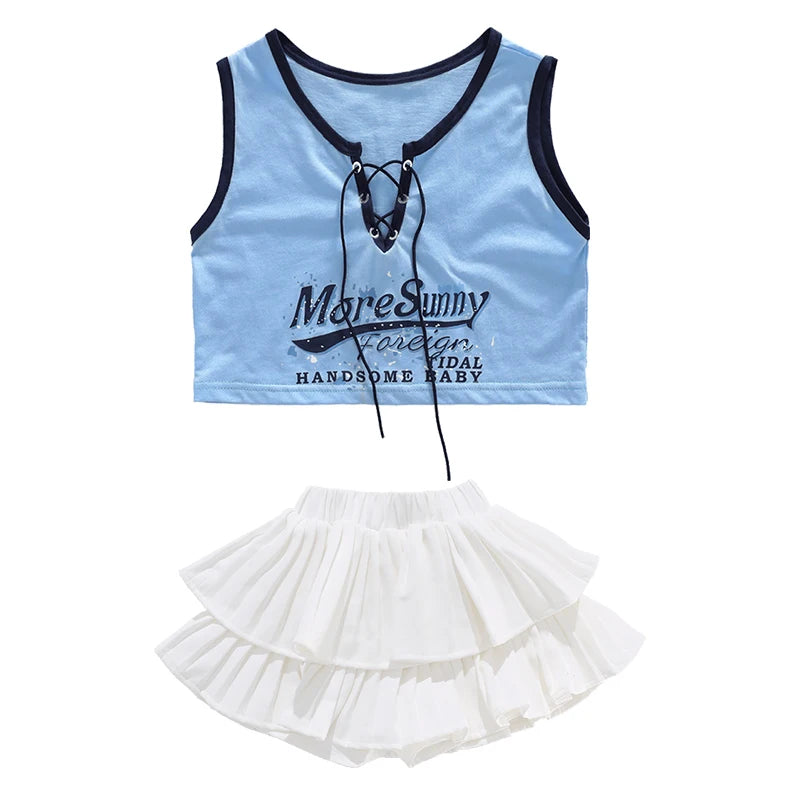 Girls Hip Hop Clothing Crop Top Cargo Pants Children K-pop Street Dance Costume Kids Girl Group Streetwear Jazz Clothes Sets