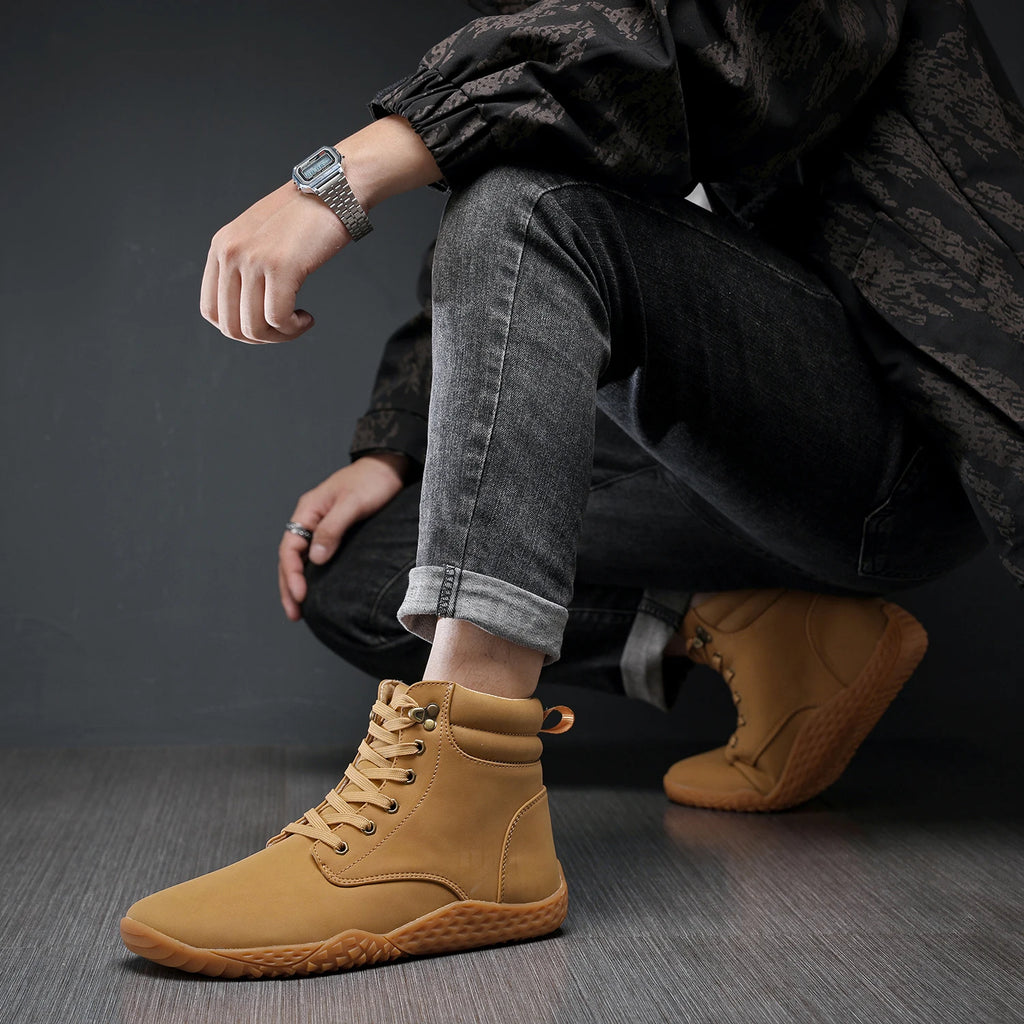 Men Wide Barefoot Shoes for Men Outdoor Trail Running Minimalist Walking Shoes Water resistant Non slip boots wear resistant