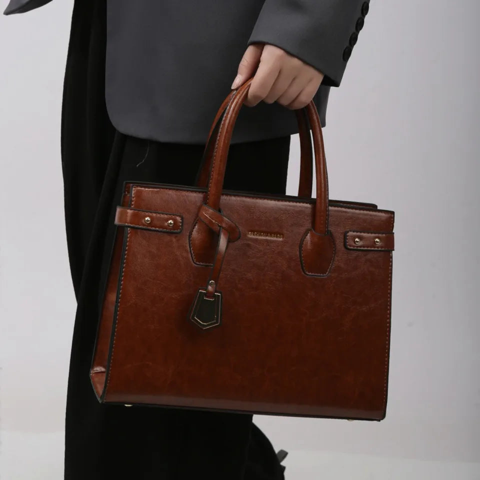 Genuine Handbags for Women 2025 New Luxury Ladies Hand Bags Female Leather Shoulder Top-Handle Crossbody Bags Casual Tote Sac