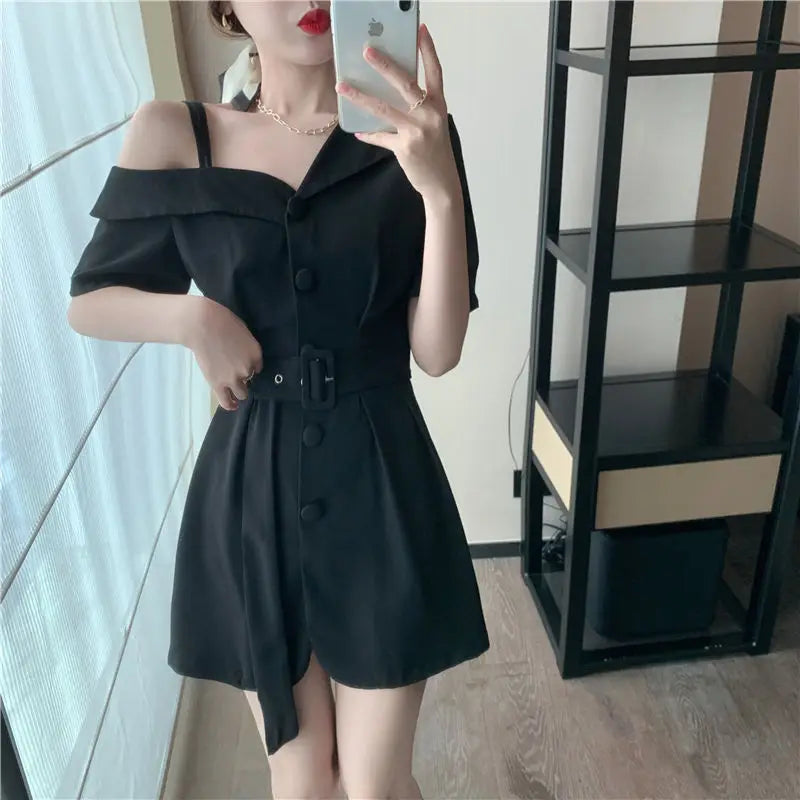 Dresses for Women 2025 Silk Clothes Formal Occasion Blazer Woman Dress Satin Chiffon Mini Short Sensual Sexy One-piece New In X