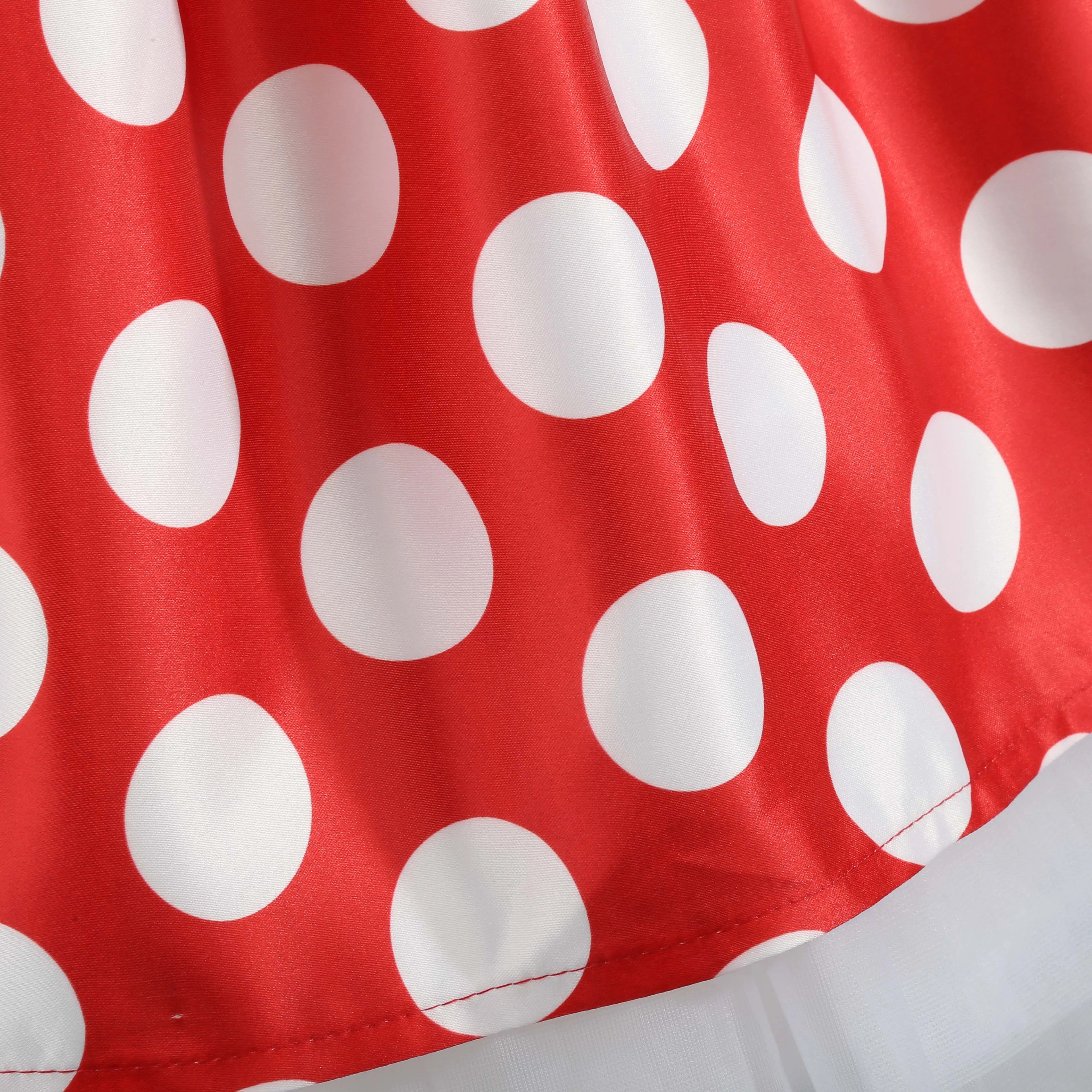 Girls' clothing, girls' baby clothes, skirt with bow and polka dot pattern, imitation show, Halloween party, exquisite clothing