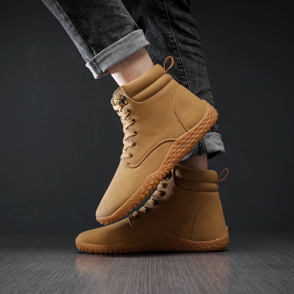 Men Wide Barefoot Shoes for Men Outdoor Trail Running Minimalist Walking Shoes Water resistant Non slip boots wear resistant