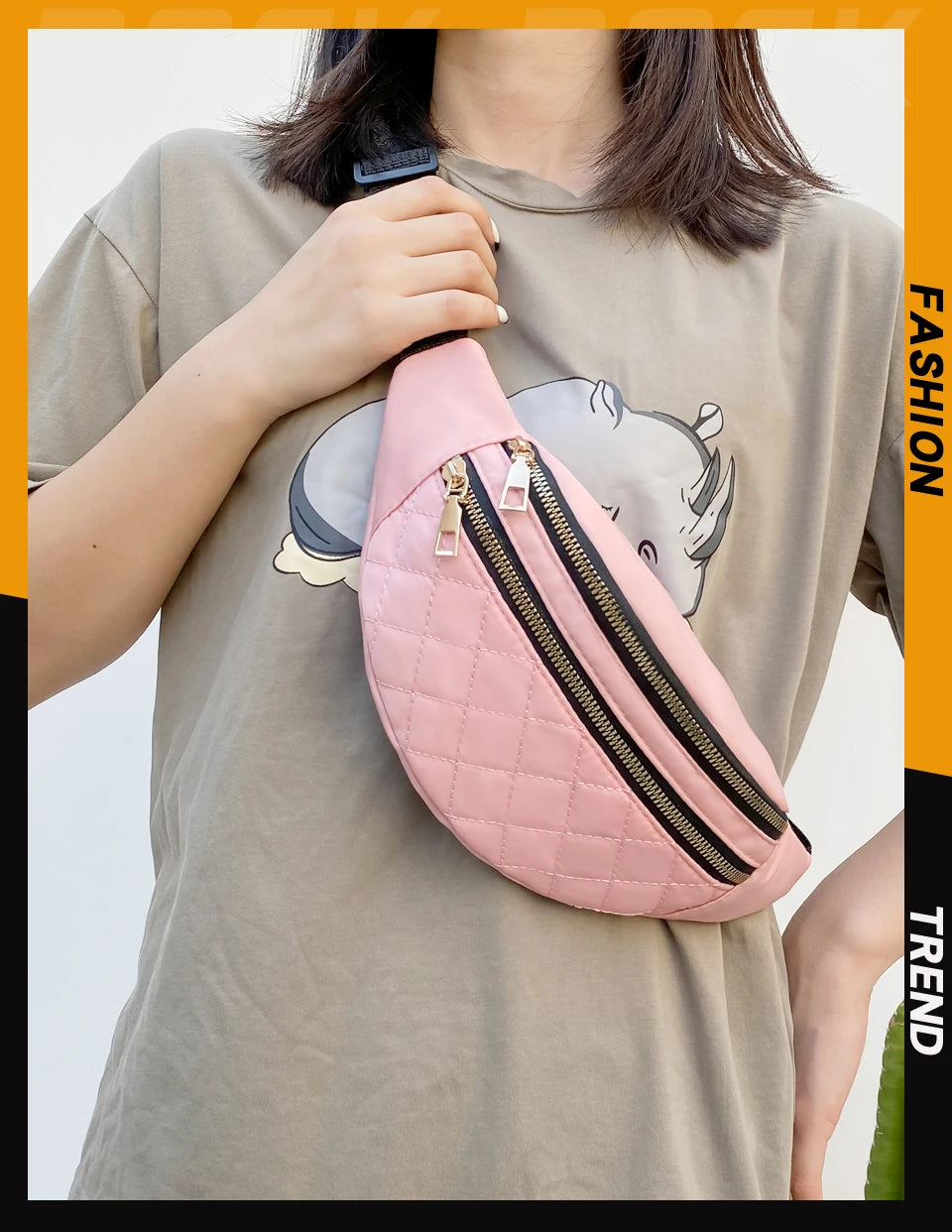 Waist Bag Women Fanny Pack Chest Shoulder Belt Bag Fashion Packs Party Crossbody Lady Travel Phone Pouch Lady Purse Bum Bags