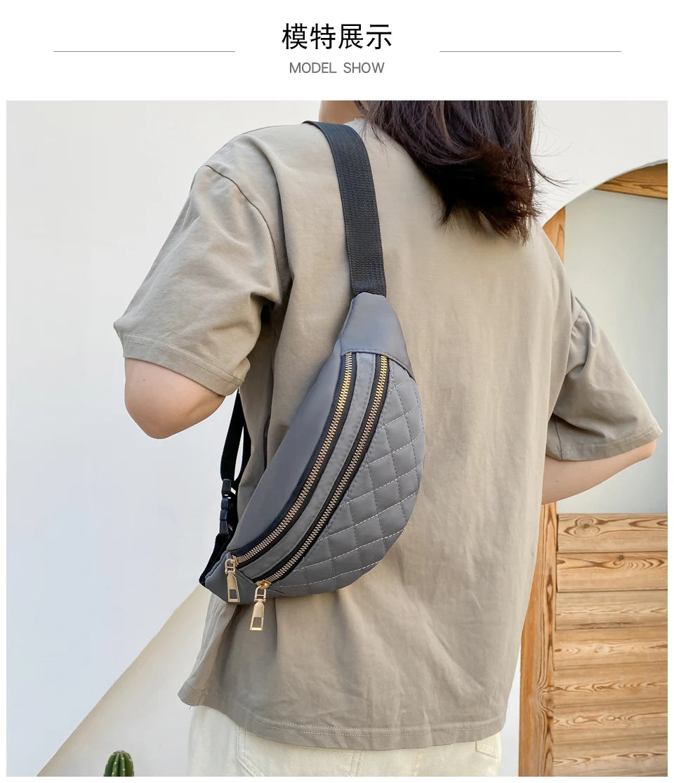 Waist Bag Women Fanny Pack Chest Shoulder Belt Bag Fashion Packs Party Crossbody Lady Travel Phone Pouch Lady Purse Bum Bags