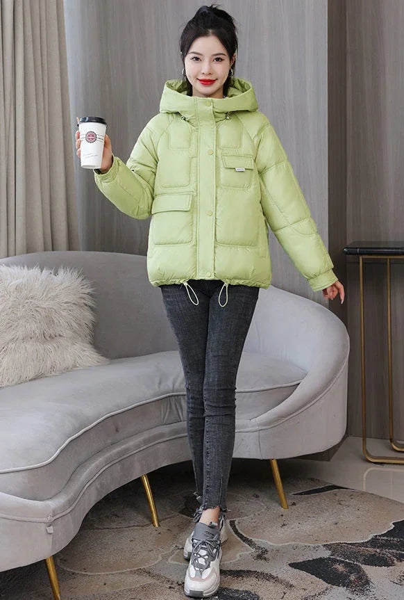 Loose Casual Short Padded Coats for Women Cotton Parkas Woman Great Warm Winter on Sale Discount Fashion 2025 Quilted Jackets