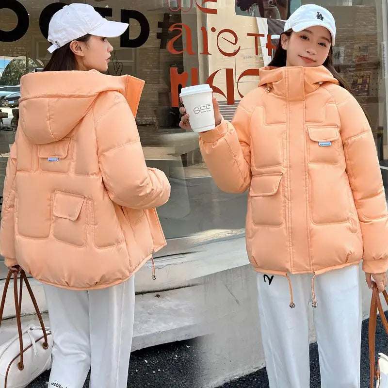 Loose Casual Short Padded Coats for Women Cotton Parkas Woman Great Warm Winter on Sale Discount Fashion 2025 Quilted Jackets