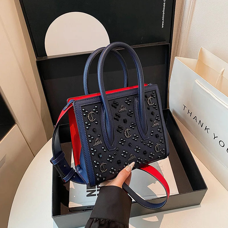 2025 New Women's Openwork Tote Bag Vintage Retro Large Capacity Shopper Crossbody Shoulder Purse Casual Chic Everyday Bag