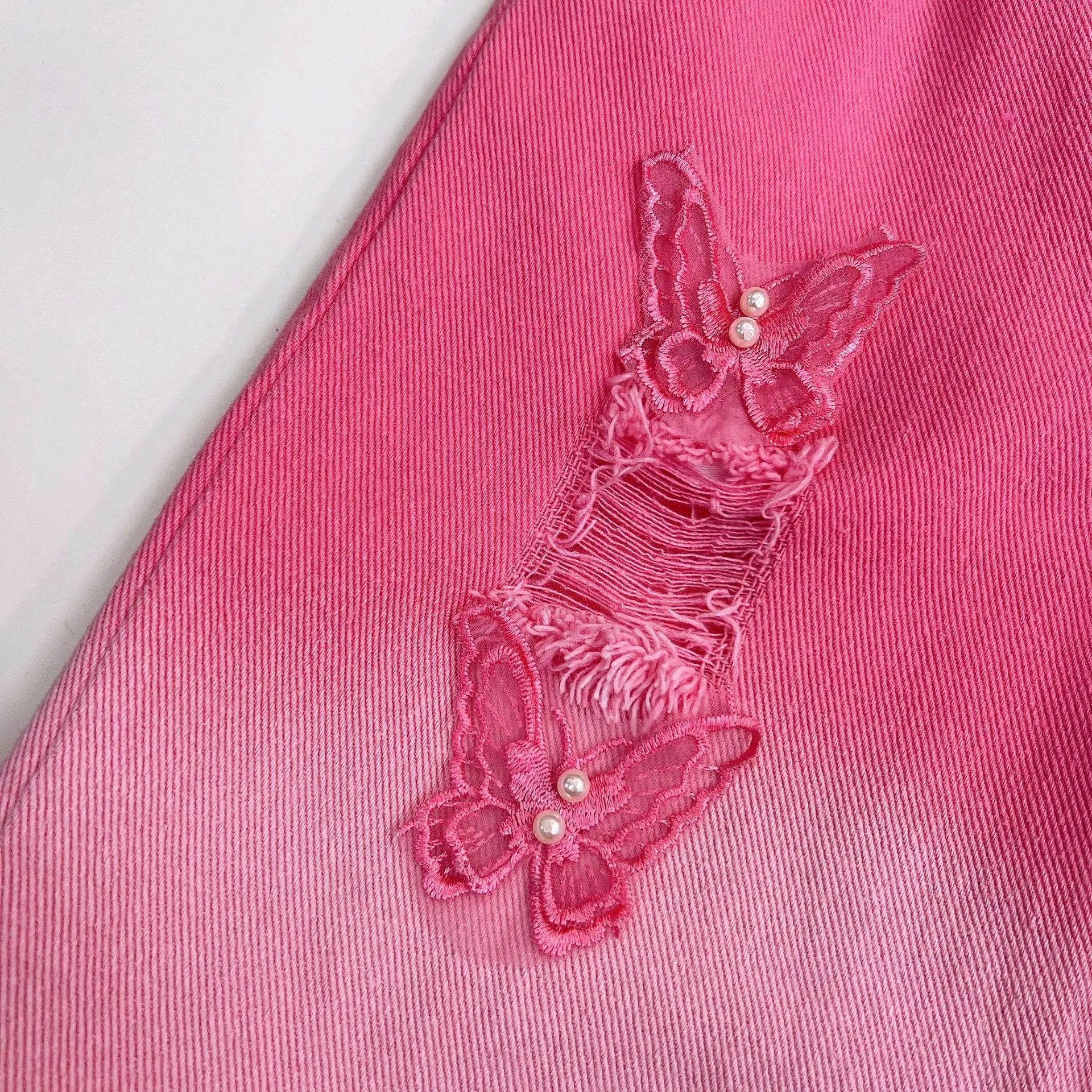 2025 Girls' Summer New Clothing Set Fashion Children's Sleeveless Top+ Ripped Jeans Two-piece Set Baby Clothes