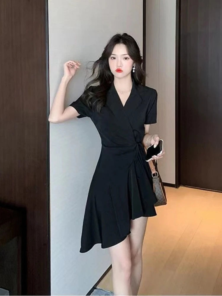 Dresses for Women 2025 Woman Dress Short Mini Black Clothes Korean Style Chic and Elegant Pretty X Sensual Sexy Y2k Fashion Sale