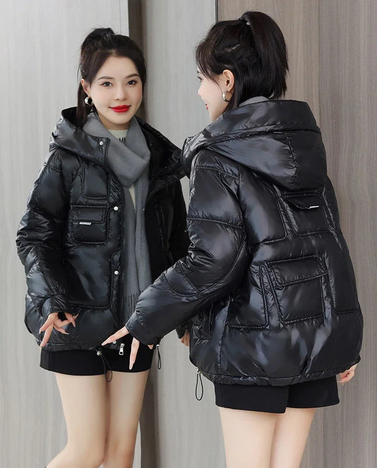 Loose Casual Short Padded Coats for Women Cotton Parkas Woman Great Warm Winter on Sale Discount Fashion 2025 Quilted Jackets
