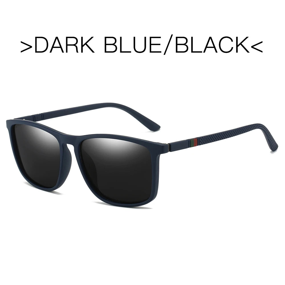 Sports Sunglasses for Men Polarized Comfortable Wear Square Sun Glasses Male Light Weight Eyewear Accessory with Origina UV400