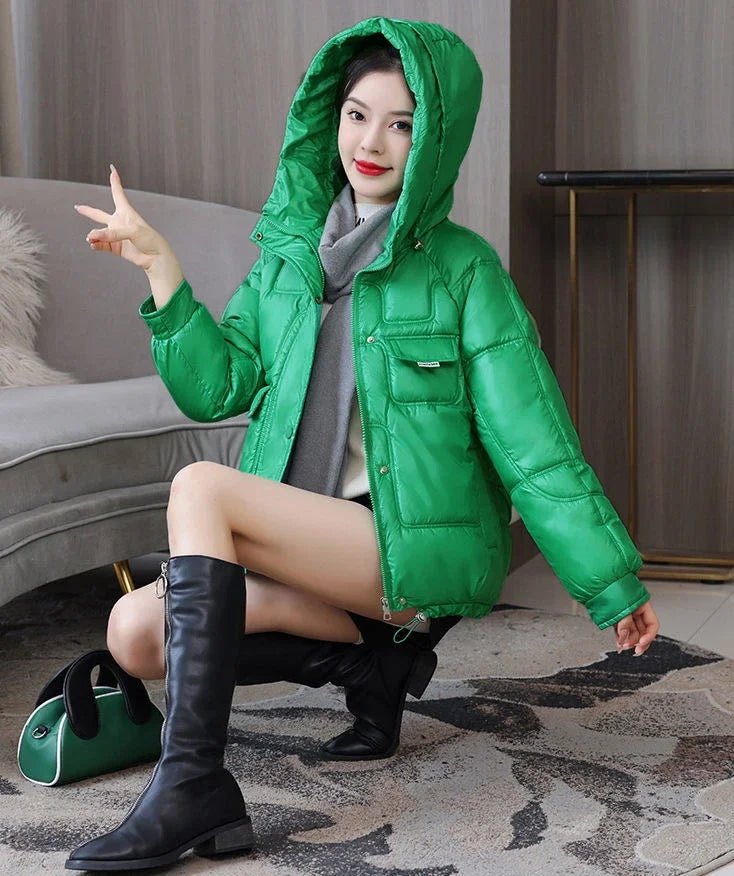 Loose Casual Short Padded Coats for Women Cotton Parkas Woman Great Warm Winter on Sale Discount Fashion 2025 Quilted Jackets