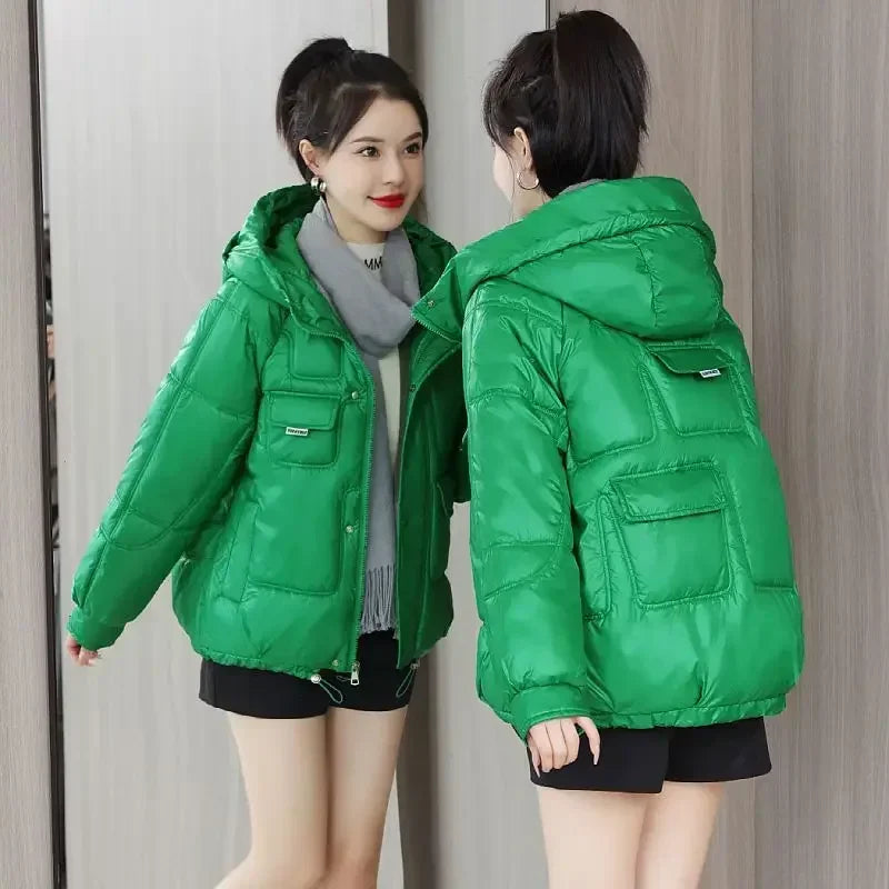 Loose Casual Short Padded Coats for Women Cotton Parkas Woman Great Warm Winter on Sale Discount Fashion 2025 Quilted Jackets
