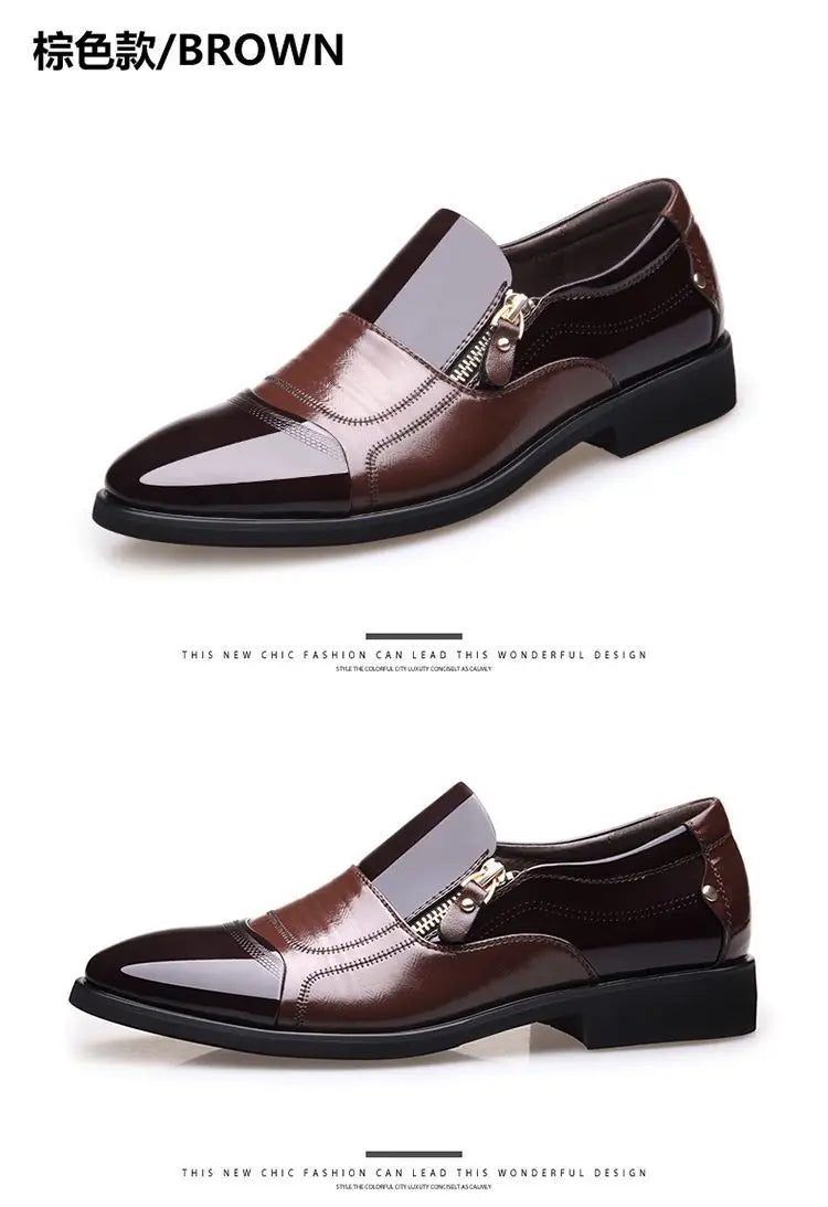 Shoes for Men Shoes Leather Shoes Business Dress Shoes All-Match Casual Shock-Absorbing Wear-Resistant Footwear Chaussure Homme