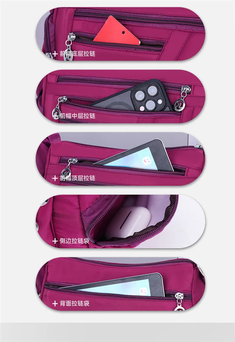 New Women Bag Nylon Waterproof Messenger Bags For Lady Crossbody Shoulder Bag Casual Handbags High Quality Multifunctional