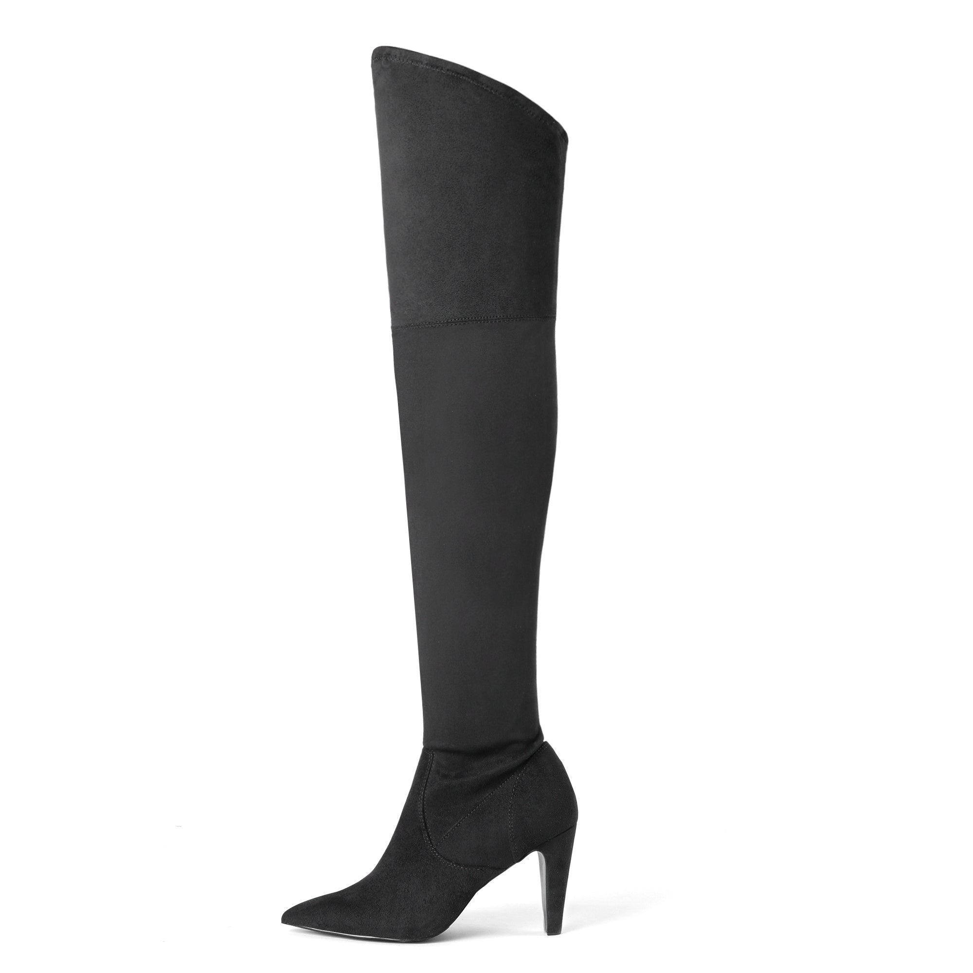 Women'S Thigh High Boots Over The Knee Heels Long Sexy Pointed Toe Boots